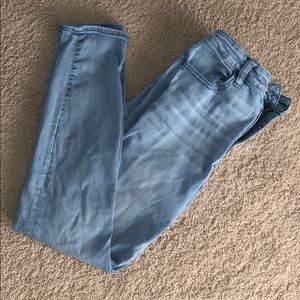 AE lightwash jeggings, high waisted